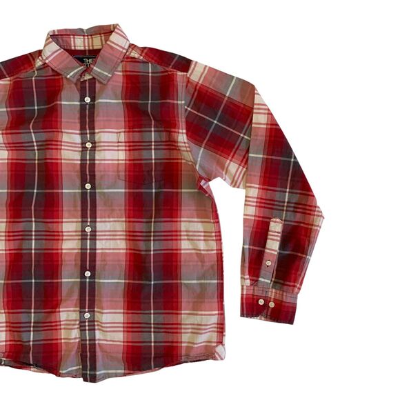 The North Face Men's Size L Button Up Long Sleeve Plaid Adult Shirt - Picture 8 of 15